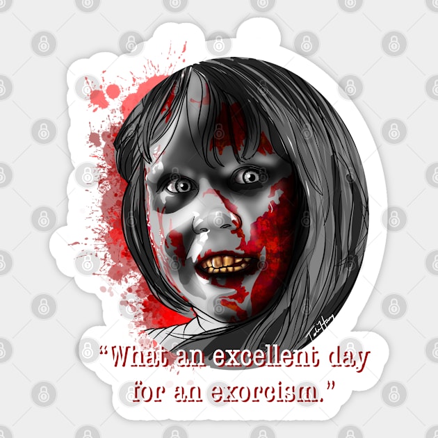 The exorcist Sticker by Tashab-chill